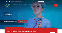 Desktop Screenshot of medistyles.in